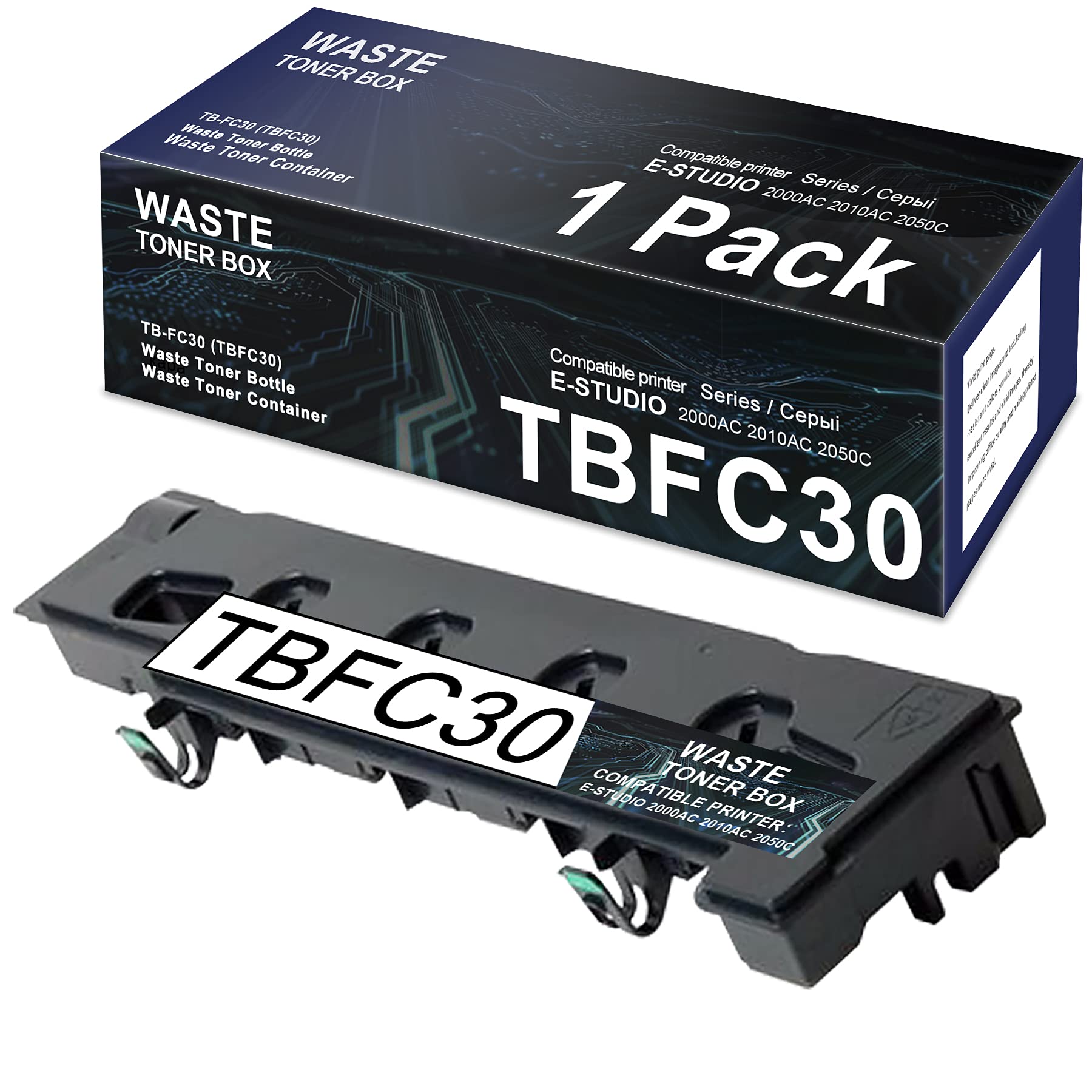 TB-FC30 TBFC30 Compatible Waste Toner Box Replacement for Toshiba E-Studio 2000AC 2010AC 2050C 2051C 2500AC 2510AC 2550C 2551C Printers (1-Pack)