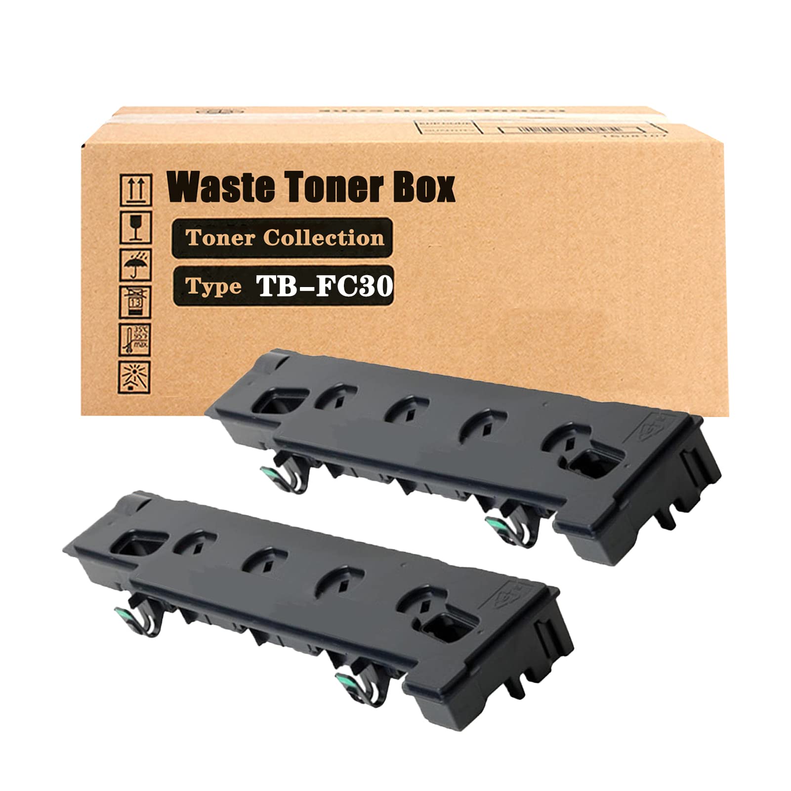 RIUT TB-FC30 TBFC30 Compatible Waste Toner Box Replacement for Toshiba E-Studio 2000AC 2500AC 2050C 2051C 2550C 2551C Printer Waste Toner Cartridge 2Pack