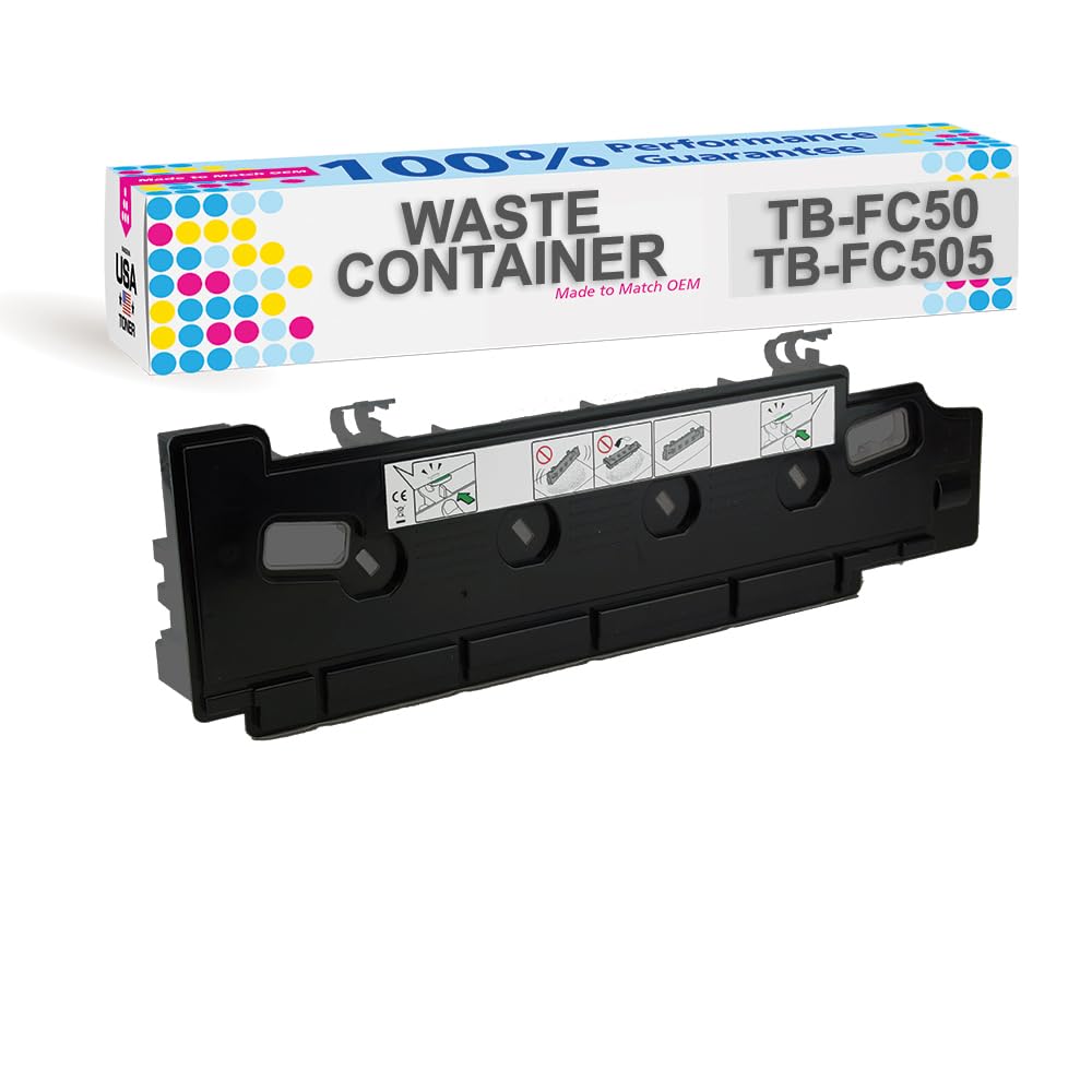 MADE IN USA TONER Compatible Waste Container for Toshiba TBFC50,TB-FC50, TB FC505,TB-FC505, e-Studio 2505 2515 2555C 3005AC 3015 3055C 3505 3515 3555C 4505 4515 4555C 5005 5015 5055C (1 Cartridge)