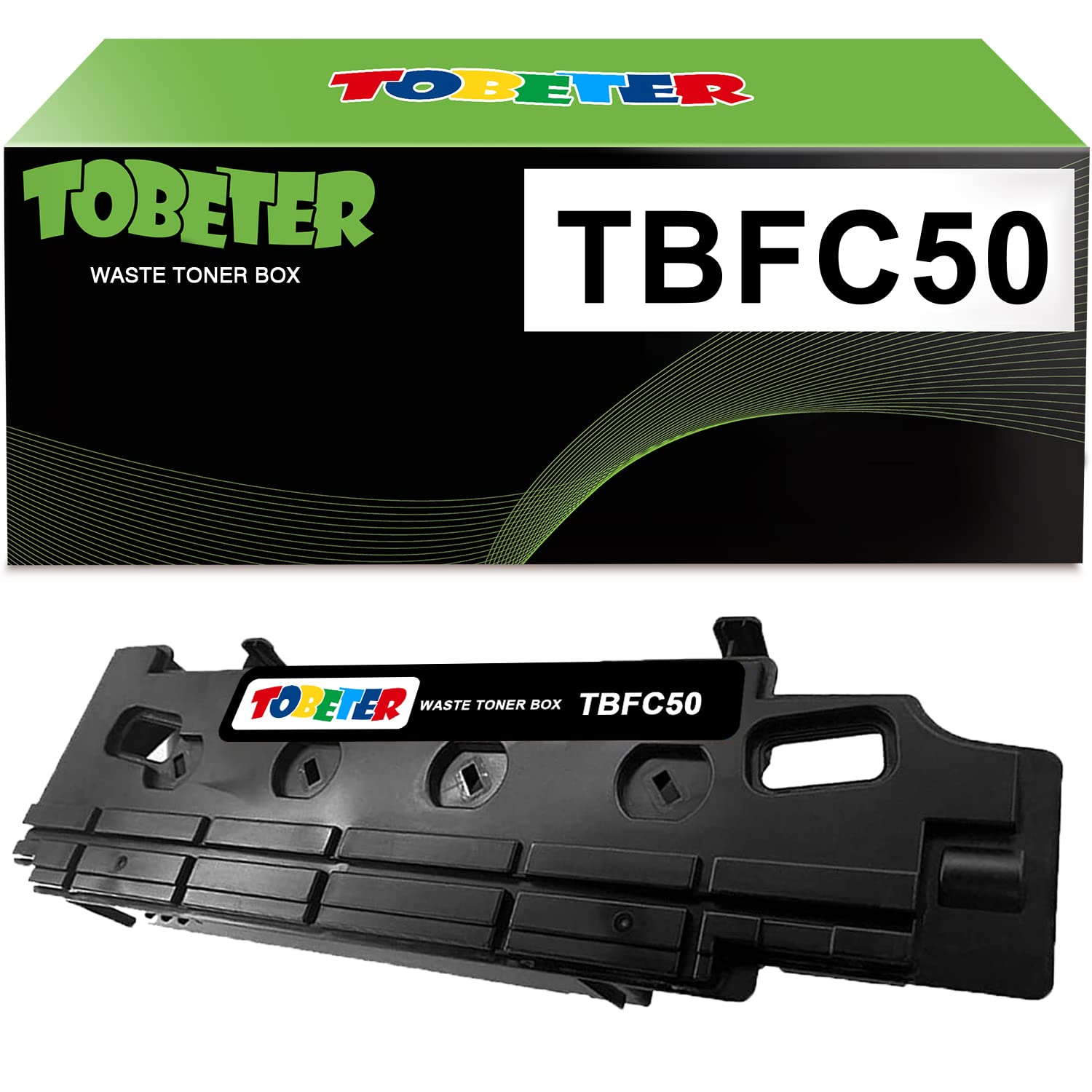 ToBeter Compatible TB-FC505 Waste Toner Replacement for Toshiba TBFC50 Waste Container Box for EStudio 2505AC 2515AC 2555C 3005AC 3015AC 3055C 3505AC 3515AC 3555C 4505AC 4515AC 4555C Printers (1-Pack)