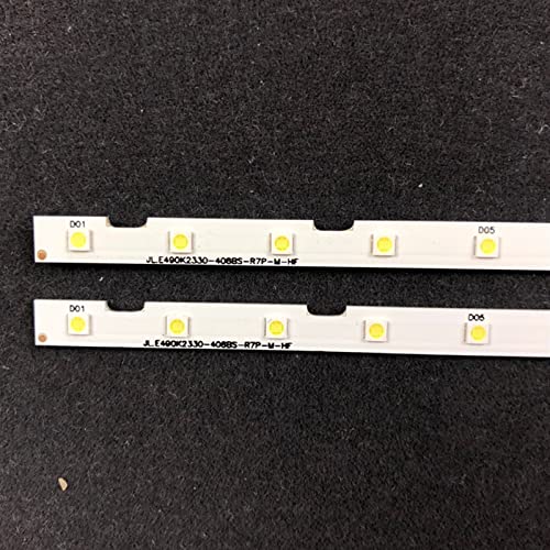 MYOBU 2 PCS/Set 38 LED Backlight Strip 49" TV AOT_49_NU7300_NU7100_2X38_3030C_d6t-2d1_19S2P Rev. V4 UE49NU7140 UE49NU7100 Fit for Samsung lightbar