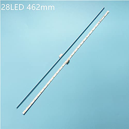 Replacement Part for TV TV LLamps LED Backlight Strips V8N1-430SM0-R0 180226 AOT_43_NU7100F_2X28_3030C_D6T-2D1_28S1P REV.2 TV's Bars Kit LED Bands Rulers - (Length: 28LED 462mm/ Type: 2 Lot4PCS)