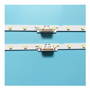 replacement part for tv tv llamps led backlight strips v8n1-430sm0-r0 180226 aot_43_nu7100f_2x28_3030c_d6t-2d1_28s1p rev.2 tv's bars kit led bands rulers - (length: 28led 462mm/ type: 2 lot4pcs)