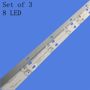 MYOBU Led Backlight L43P1-F 4C-LB4308-ZM02J TOT_43D2900_3X8_3030C_d6t-2d1_4S1PX2 Rev.V2 TV 8 Lamps 6V Compatible with TCL D43A810 U43P6046 lightbar