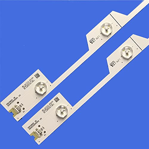 SBOJI LED Strips Compatible with Thomson 55UB6406 55UB6406W LV550NDEL MA4CLB5505HR3KT4 TMT-55E5800-10X5-3030C-V2 4C-LB5505-YH1 Light Strip