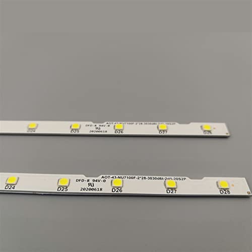 SENHE LED Backlight Strip 28 Lights 43 Inch TV UE43NU7100 AOT_43_NU7100F_2X28_3030C BN44-00947A UE43NU7120 UE43NU7170 BN96-45954A Fit for Samsung