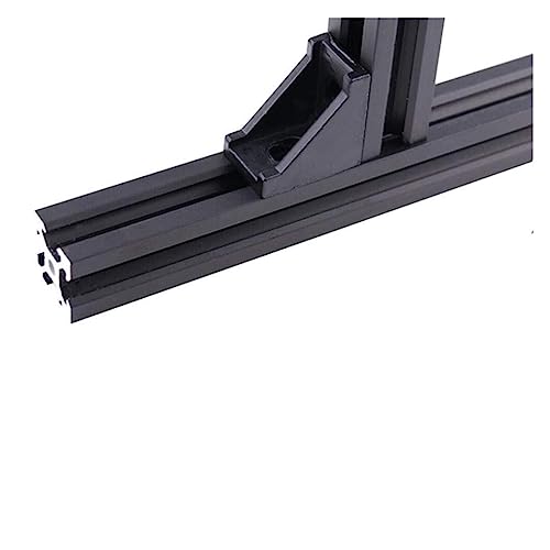 NURCIX CAREG 5pcs/10PCS 2020 3030 Corner Bracket Fitting Black Angle Aluminum Connector 3060 4040 4080 Fit for Industrial Aluminum Profile Durable (Color : 10pcs 3030-C Black)
