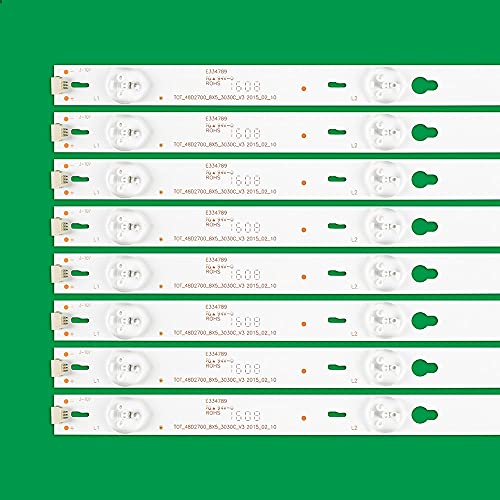 WAHRE 1set=8pieces Fit for TCL B48A558U B48A838U B48A828U Strip TOT_48D2700_8X5_3030C_V3 YHA-4C-LB4805-YHEX2 TCL D48A810 4C-LB4805-YHEX1