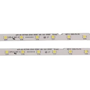 MSEURO LED Strip Lamp Fit for AOT_55_NU7300_NU7100_2x40_3030C BN96-45913A 15485A UN55NU7300 UE55NU7105 UE55NU7170U UE55NU7300U STS550AU9