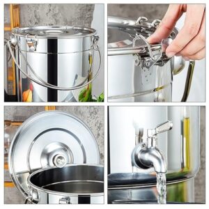 Stock Pot With Spigot - Stock Pot, Soup Pot With Lid, Stainless Steel Stock Pot, 201 Stainless Steel Soup Bucket/Sealed Bucket/Transportation Bucket, Cooking Pot With Non-Stick Coating ( Size : 30*30c