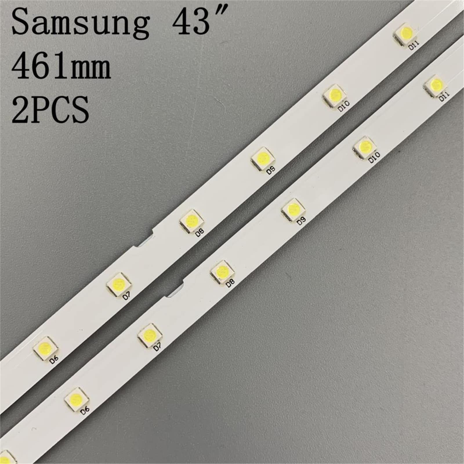 INPETS 2 PCS 28 LED Strip Light Strip Fit for Samsung 43 "TV UE43NU7100U AOT_43_NU7100F_2X28_3030C BN44-00947A UE43NU7120U