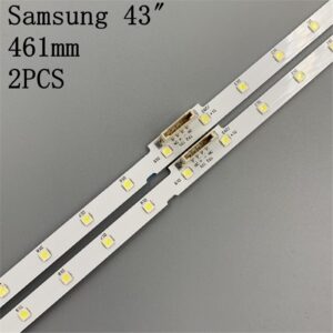 INPETS 2 PCS 28 LED Strip Light Strip Fit for Samsung 43 "TV UE43NU7100U AOT_43_NU7100F_2X28_3030C BN44-00947A UE43NU7120U