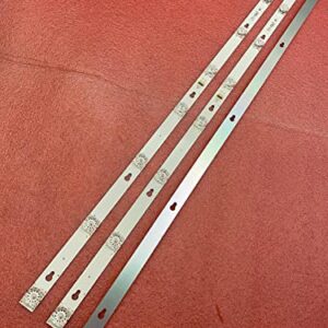 LED Strip(3) Compatible with 40FD5406 Toshiba L40F3301B 40A730U 40l2600 TCL 40DS500 F40S5916 TOT_40D2900_3x8_3030C L40E5800A L40F330