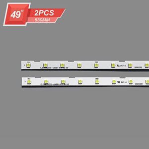 SENHE Backlight Strip 38 LEDs Fit for Samsung 49"TV AOT_49_NU7300_NU7100_2X38_3030C_d6t-2d1_19S2P Rev.v4 UE49NU7140 UE49NU7100