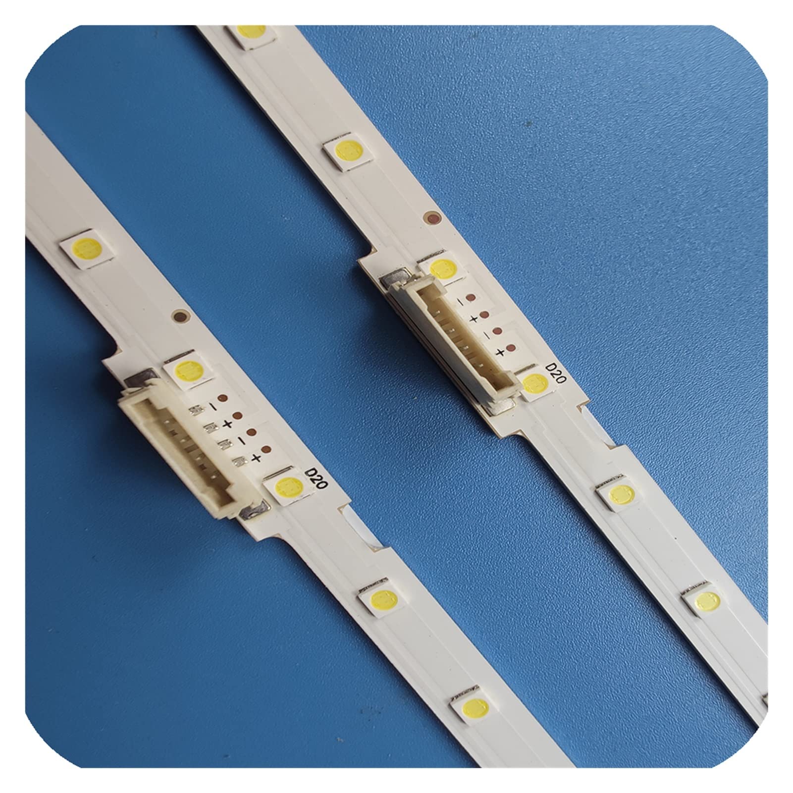 ALMVIS LED Strip 38leds Fit for Samsung AOT_49_NU7300_NU7100_2X38_3030C BN61-15483A LM41-00557A UE49NU7140 UE49NU7100 UE49NU7120 49NU7100 LED TV Backlight