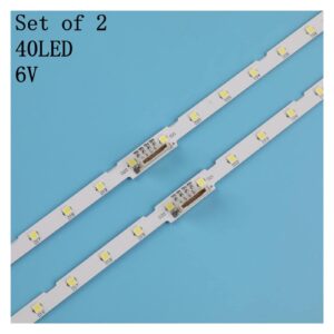 MEILUGANG LED Strip 40 LEDs Fit for AOT_55_NU7300_NU7100_2x40_3030C BN96-45913A 15485A UN55NU7300 UE55NU7105 UE55NU7170U UE55NU7300U STS550AU9 Multifunctional Sleeve