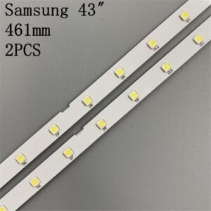 MSEURO 2 PCS 28 LED Strip Light Strip Fit for Samsung 43 "TV UE43NU7100U AOT_43_NU7100F_2X28_3030C BN44-00947A UE43NU7120U