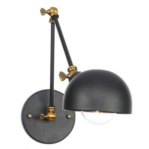 Wall Sconces , Adjustable Long Swing-Arm Wall Sconces Lighting Industrial Antique Metal Wall-Mounted Working Lamp Bedroom Living Room Reading Wall Lantern Fixture Bedside Reading Lamp ( Color : 30+30c