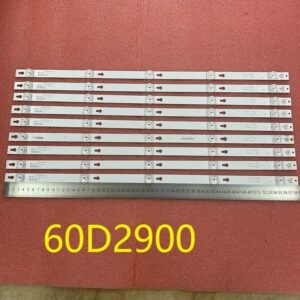 ROTEMADEGG 9pcs 5LED LED Backlight bar Compatible with TCL U60V6026 60D2900 4C-LB6005-HR01J LVU600LG0T5 TOT_60D2900_9X5_3030C (Color : 9 PCS for 1 TV)