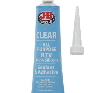 J-B Weld 31310 All-Purpose RTV Silicone Sealant and Adhesive - 3 oz. - Clear