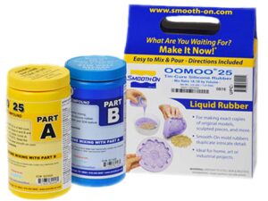 oomoo 25-1a:1b mix by volume tin cure silicone rubber - pint unit