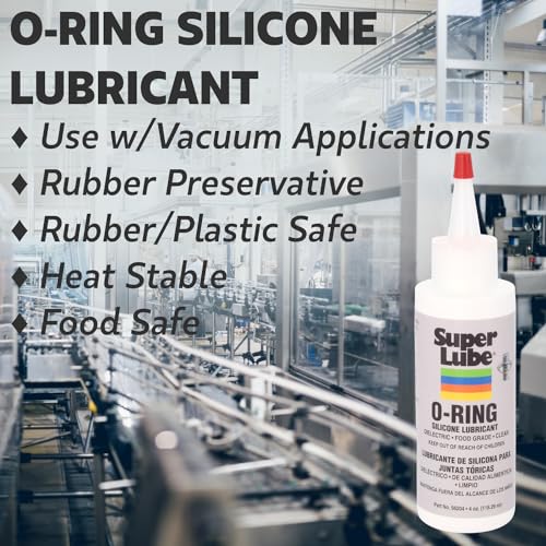 Super Lube 56204 O-Ring Silicone Lubricant, Clear