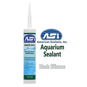 Black Aquarium Silicone Sealant - 10.2 Fluid oz Cartridge