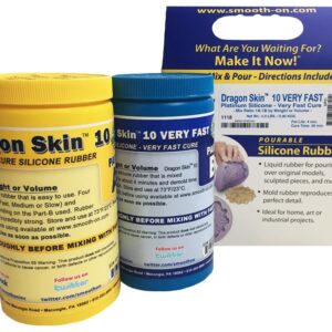 Dragon Skin 10 Very Fast Platinum Silicone Cure 2 Pints Kit (2 lbs)