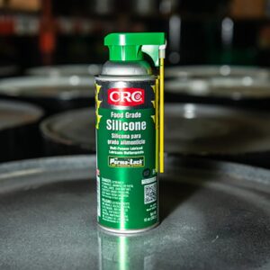 CRC Food Grade Silicone, 10 Wt Oz, Multi-Purpose Silicone Lubricant for High Temperature Applications, NSF H1 Registered Aerosol Spray (12 pack)