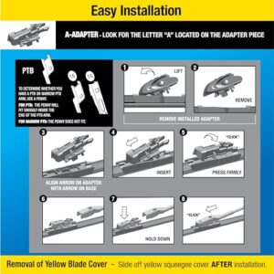 Rain-X 830122 Silicone Endura Wiper Blades, 22 Inch Windshield Wipers (Pack of 1), Automotive Replacement Windshield Wiper Blades With Two Times Longer-Lasting Resilient Silicone Rubber Squeegee