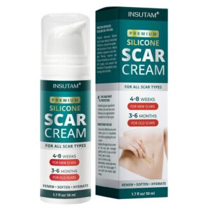 silicone scar cream gel for scars: medical grade silicone for old and new scars