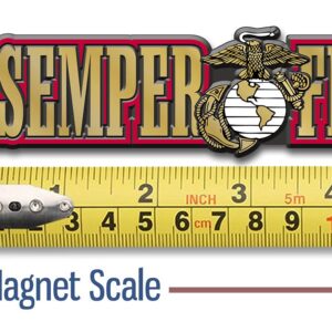 Semper Fi U.S. Marine Corps Magnet by Classic Magnets, Collectible Souvenirs Made in The USA