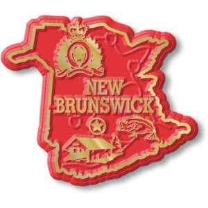 New Brunswick Province Magnet by Classic Magnets, Collectible Souvenirs Made in The USA