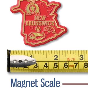 New Brunswick Province Magnet by Classic Magnets, Collectible Souvenirs Made in The USA