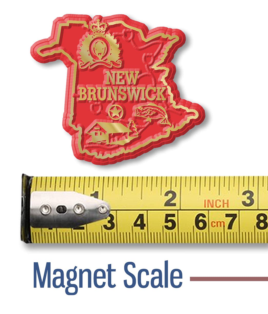 New Brunswick Province Magnet by Classic Magnets, Collectible Souvenirs Made in The USA