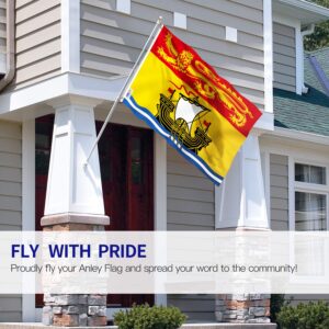 Anley Fly Breeze 3x5 Foot New Brunswick Flag - Vivid Color and Fade Proof - Canadian Province of New Brunswick Flags with Brass Grommets 3 X 5 Ft