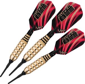 viper by gld products super bee soft tip darts: brass, 16 grams