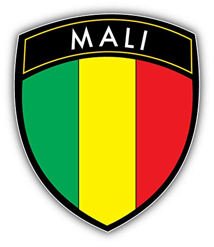 Mali Flag Shield Truck Car Window Bumper Sticker Decal 5"