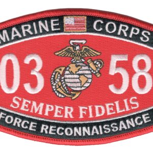 Marine Corps Force Reconnaissance 0358 Patch