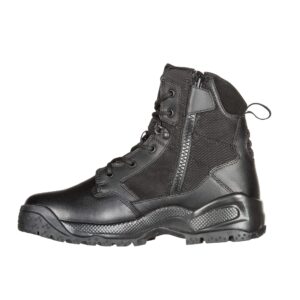 5.11 tactical men's atac 2.0 6" side zip military boot, black, 9 wide, style 12394