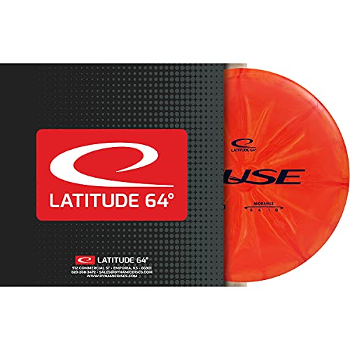 Latitude 64 Retro Burst Fuse Midrange Disc Golf, Beginner Outdoor Games, Midrange Frisbee, 170g +, Stamp Color and Burst Pattern Will Vary, Orange