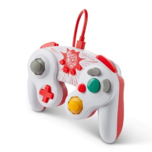 PowerA Wired GameCube Style Controller for Nintendo Switch - Mario, Gamepad, Wired Video Game Controller, Gaming Controller, GameCube Controller - Nintendo Switch