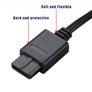 AV Cable Composite Video Cord Compatible with Nintendo 64/N64/GameCube/Super Nintendo SNES TV Game(6 Feet)