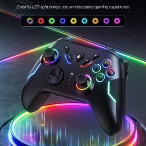 Switch Controllers, Nin-tendo Switch Controller Compatible with Switch/Switch Lite/Switch OLED/IOS/Android/Windows, Wireless Switch Pro Controller with LED Color Light/Dual shock/Turbo/Motion Control