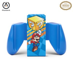 powera joy-con comfort grip for nintendo switch - mystery block mario