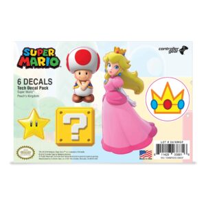 Controller Gear Officially Licensed Super Mario - Character Tech Decal Pack - Peach's Kingdom - Nintendo Wii; GameCube