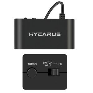 HYCARUS Gamecube Adapter for Nintendo Switch Gamecube Controller Adapter and WII U and PC Adapter, Compatible with Nintendo Switch, Super Smash Bros Switch Gamecube Adapter with 4 Ports