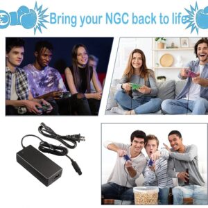 GameCube Power Cord for Nintendo NGC Console System - 12V AC Adapter, AV Cable, DC Power Supply, OEM Replacement Charger for Game Cube & Nintendo 64