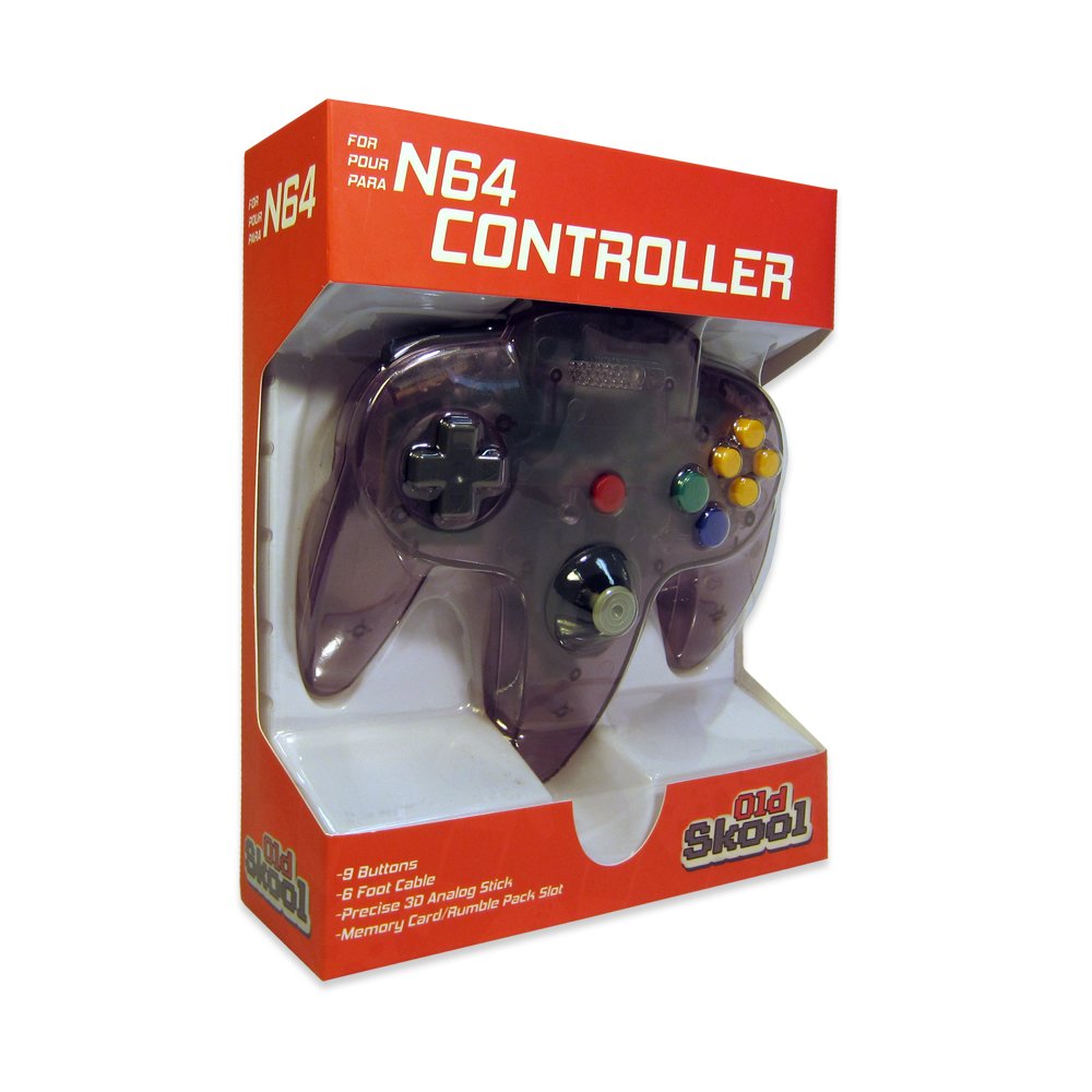 Old Skool Classic Wired Controller Joystick for Nintendo 64 N64 Game System - Atomic Purple