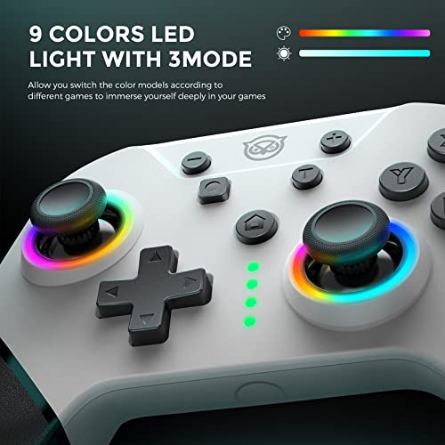 NYXI Chaos Pro controlle with Hall Joystick, switch pro controller wireless for Nintendo Switch/Lite/OLED, Hall Effect Controller with RGB Light, Programmable, Turbo, Vibration, Wake Up